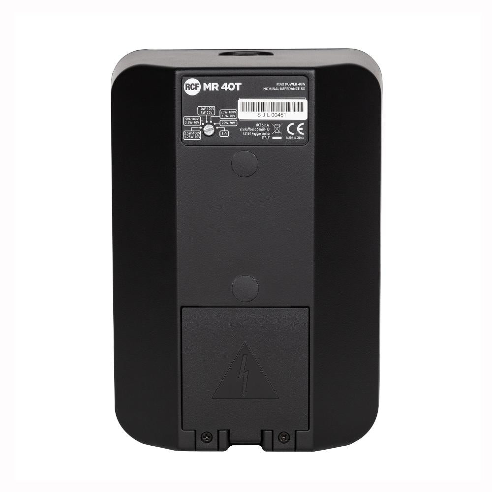 RCF seinakaiutin 2-tie 4" setti (2 kpl) 40W 100 V IP55, Sort