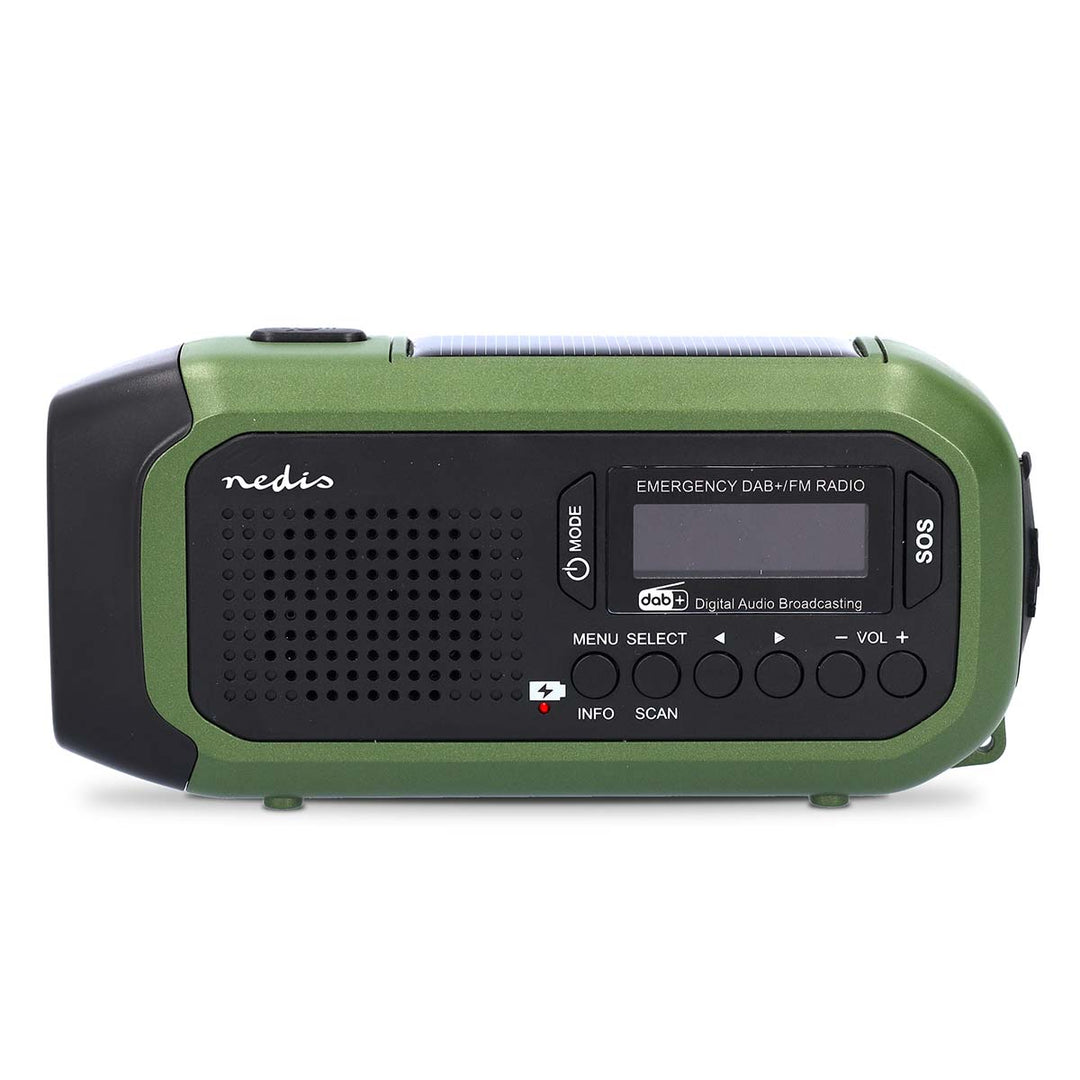 Kannettava Hätäradio käsikammella
