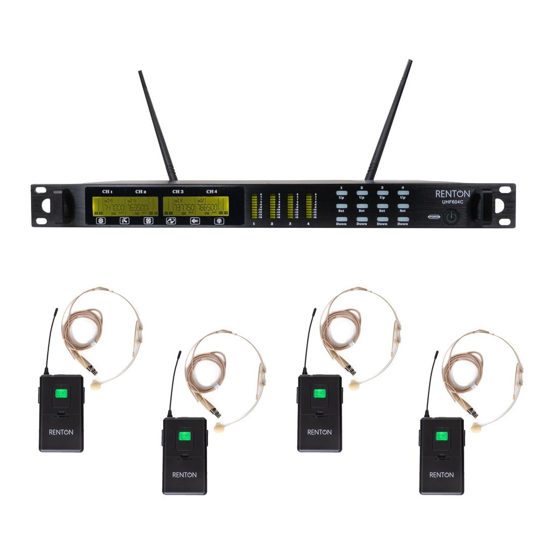 Renton Rack Langaton Järjestelmä (4 Headset)