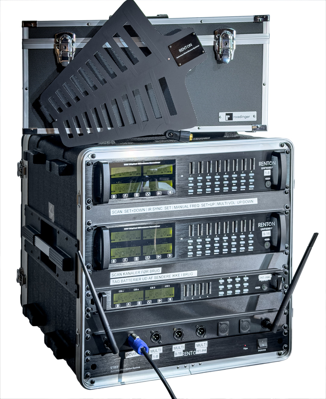 Renton Rack Langaton Yhdistelmäjärjestelmä (8 Käsimikrofoni + 8 Headset)
