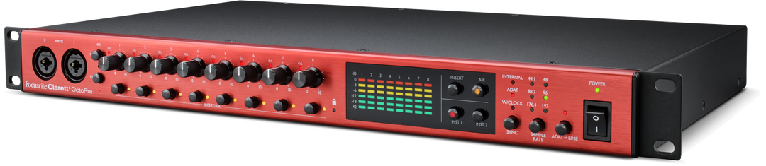 Focusrite Clarett+ Octopre Mikrotonit Preamp