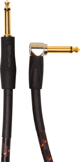 Roland "GOLD" Instrumenttikaapeli 6.3mm Jack mono to 6.3mm Kulma Jack mono