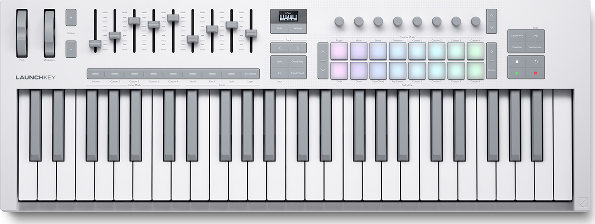 Novation Launchkey 49 MK4 MIDI-Kosketinsoittimet (Valkoinen)