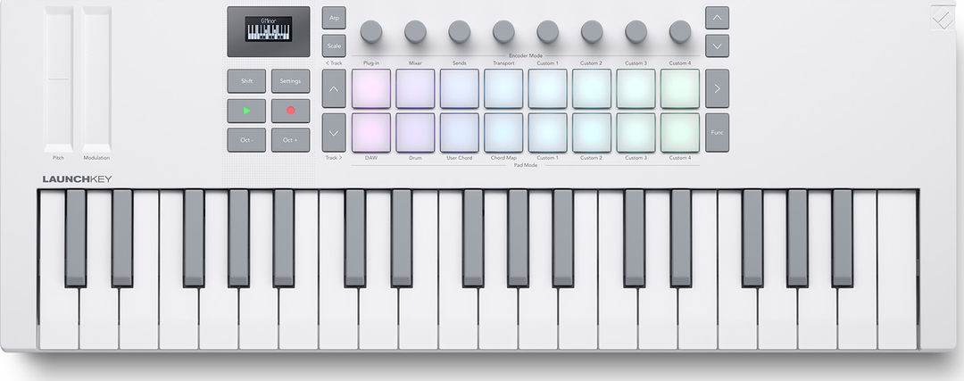 Novation Launchkey MINI 37 MK4 Kosketinsoittimet (Valkoinen)