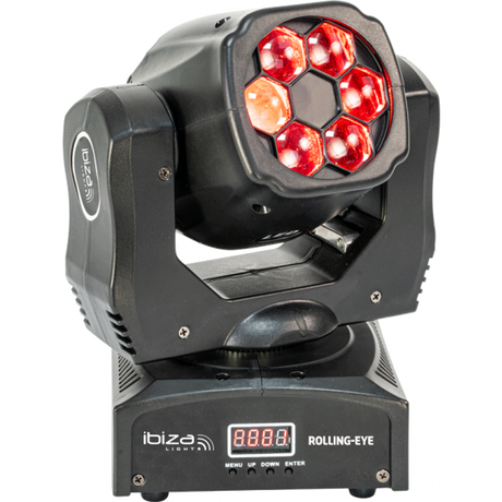 Ibiza Rolling-Eye LED Liikkuvat päät (6x12W)