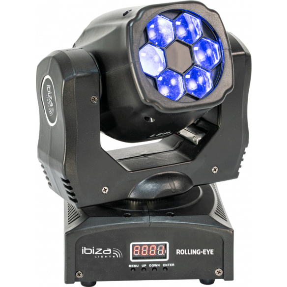 Ibiza Rolling-Eye LED Liikkuvat päät (6x12W)