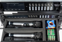 Renton Rack Langaton Yhdistelmäjärjestelmä (4 Käsimikrofoni + 8 Headset)
