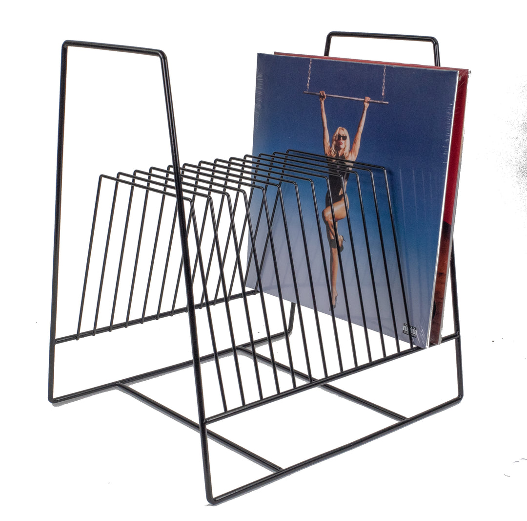 Studio 57 - Vinyylilevy stand metallista (Sort)