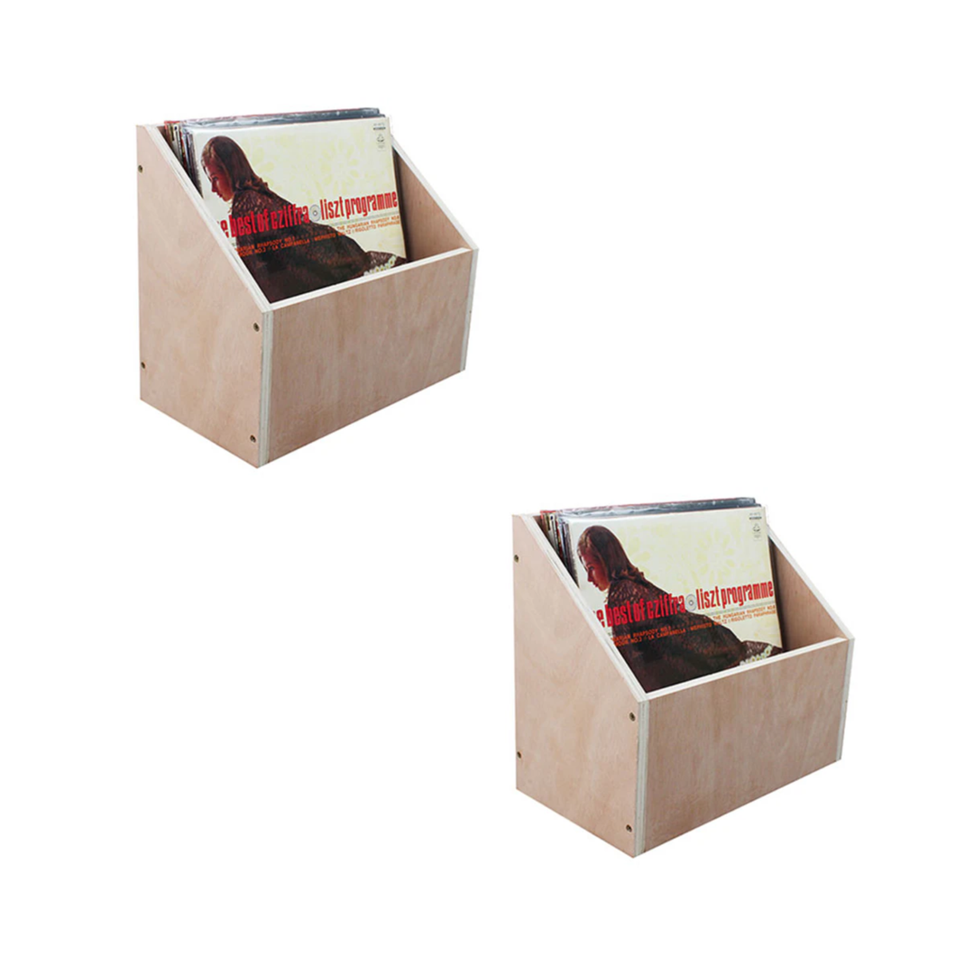Vinyylilevyjen säilytyslaatikko 2 kpl. Bundle