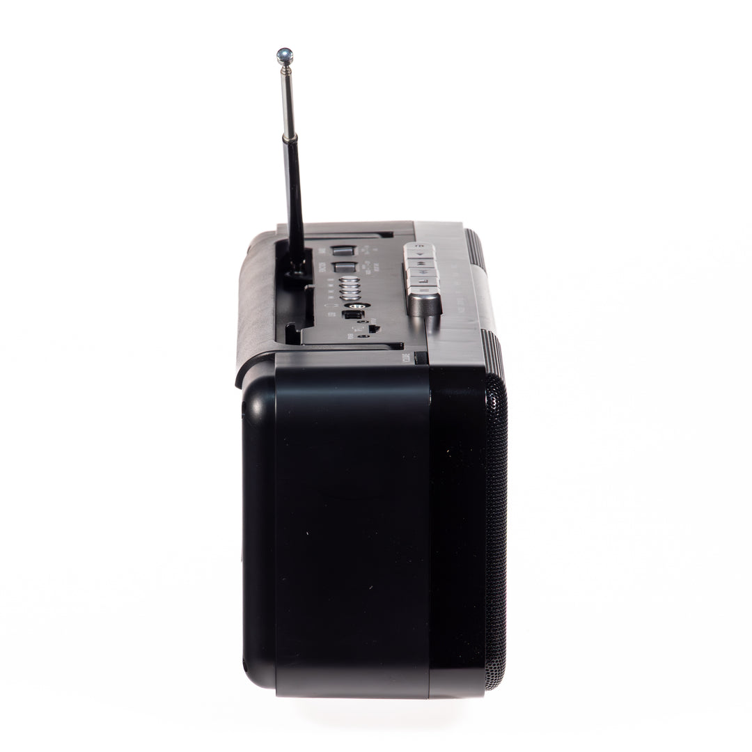 Studio 57 - Kasettisoitin m. FM & Bluetooth, Musta + Kasettinauha