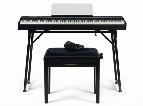 Grooveland FP80 sähköpiano (Musta) Täydellinen paketti
