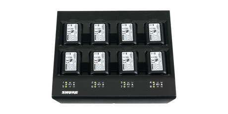 Shure SBC800-E akkulaturi (tilaa 8 akulle)
