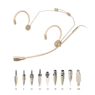 ScanMic headset-mikrofoni Cardoid Sennheiserille, Beige