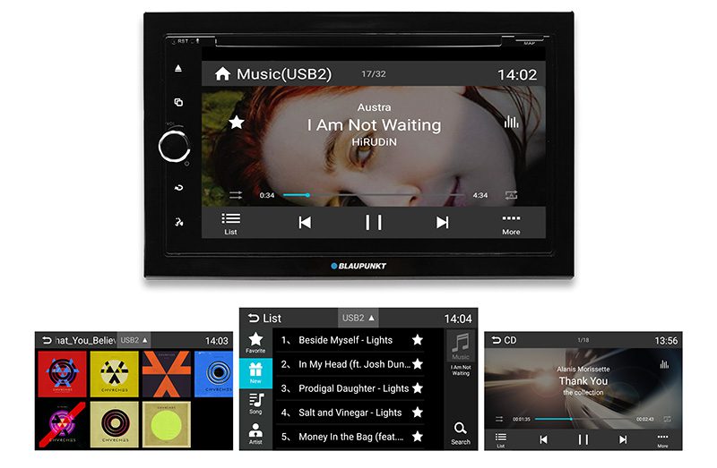 Blaupunkt Copenhagen 700 m. CarPlay, Android, DAB+ ja Bluetooth