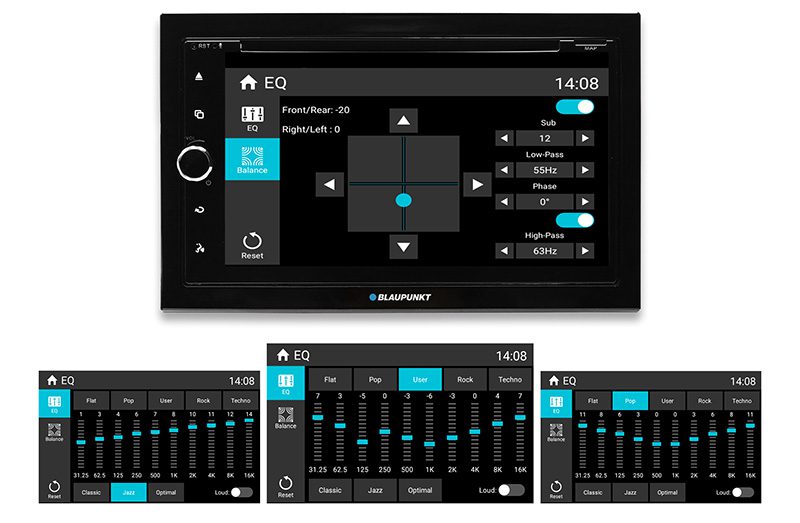 Blaupunkt Copenhagen 700 m. CarPlay, Android, DAB+ ja Bluetooth