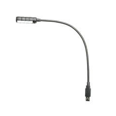 Adam Hall Stands SLED 1 ULTRA USB C - Kaulalamppu, USB-liitäntä, 4 COB-LED’er ja valittavat värit