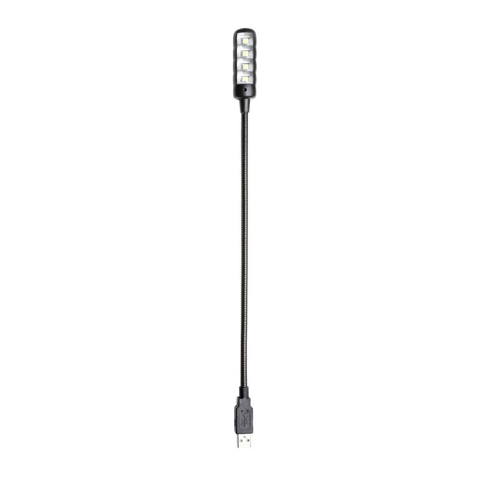 Adam Hall Stands SLED 1 ULTRA USB C - Kaulalamppu, USB-liitäntä, 4 COB-LED’er ja valittavat värit
