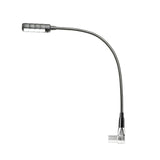 Adam Hall Stands SLED 1 ULTRA XLR 3 A - Vinklet 3-polet XLR-svanhalslampe med 4 COB-LED'er
