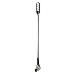 Adam Hall Stands SLED 1 ULTRA XLR 3 A - Kulmattu 3-napainen XLR-kaulalamppu neljällä COB-LED'er
