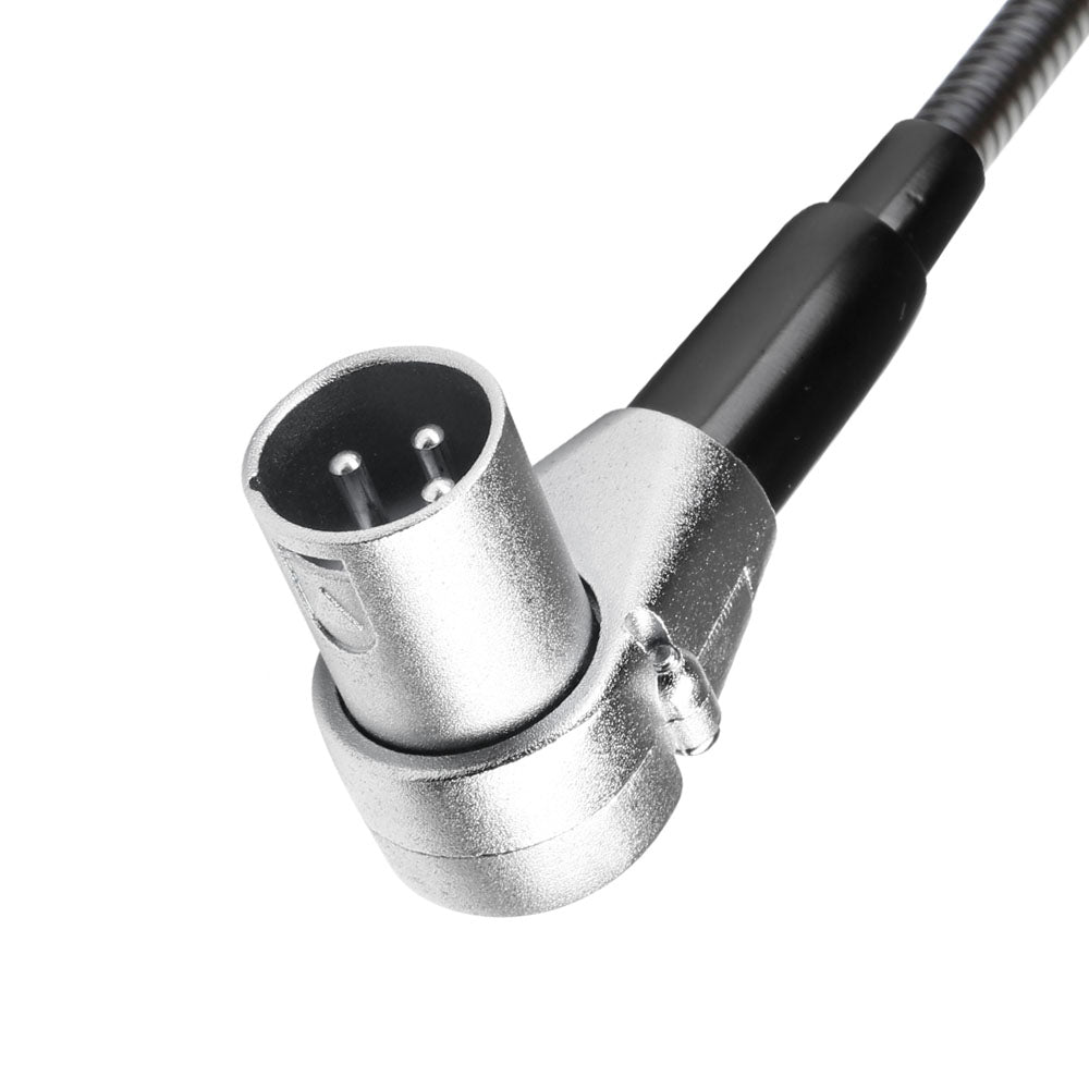 Adam Hall Stands SLED 1 ULTRA XLR 3 A - Kulmattu 3-napainen XLR-kaulalamppu neljällä COB-LED'er