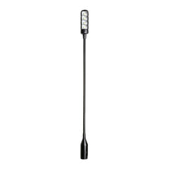 Adam Hall Stands SLED 1 ULTRA XLR 3 – 3-napainen XLR-joutsenkaulalamppu, jossa 4 COB-LEDiä