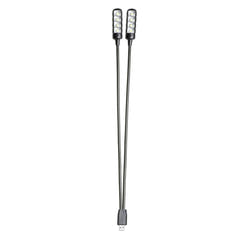 Adam Hall Stands SLED 2 ULTRA USB – LED-lamppu kaksinkertaisella joutsenkaulalla ja USB-liittimellä