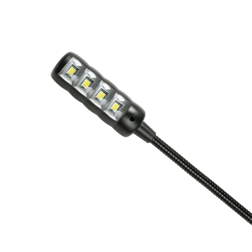 Adam Hall Stands SLED 2 ULTRA USB – LED-lamppu kaksinkertaisella joutsenkaulalla ja USB-liittimellä