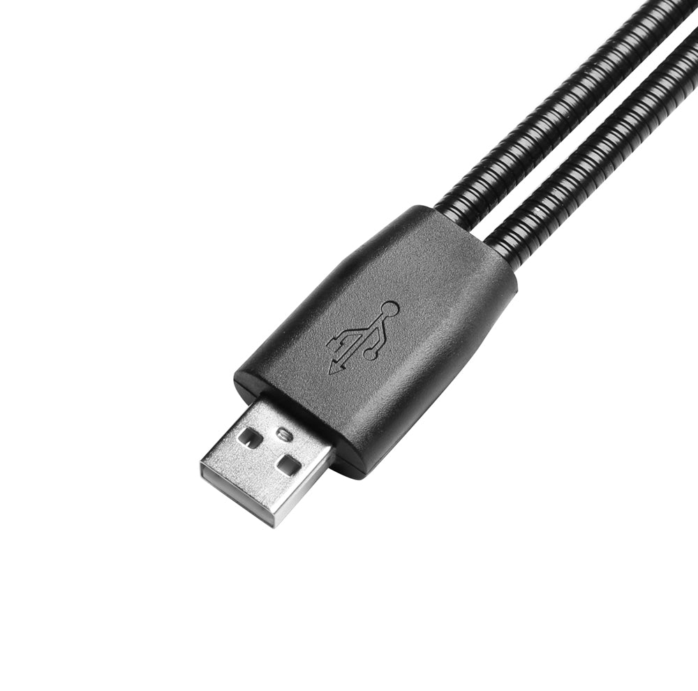 Adam Hall Stands SLED 2 ULTRA USB – LED-lamppu kaksinkertaisella joutsenkaulalla ja USB-liittimellä