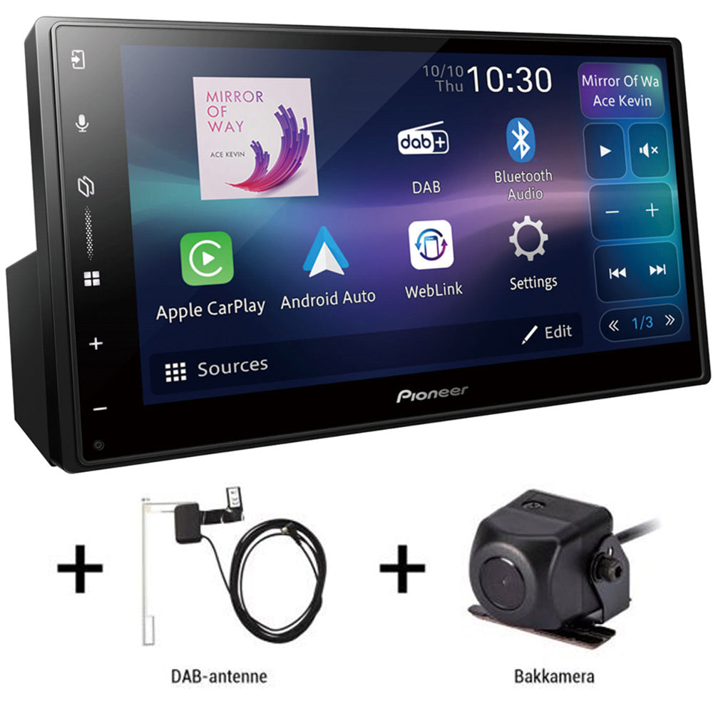 Pioneer SPH-DA77DAB/Takakamera - Langaton Apple CarPlay