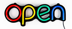 Neonvalo "Open" (39cm)
