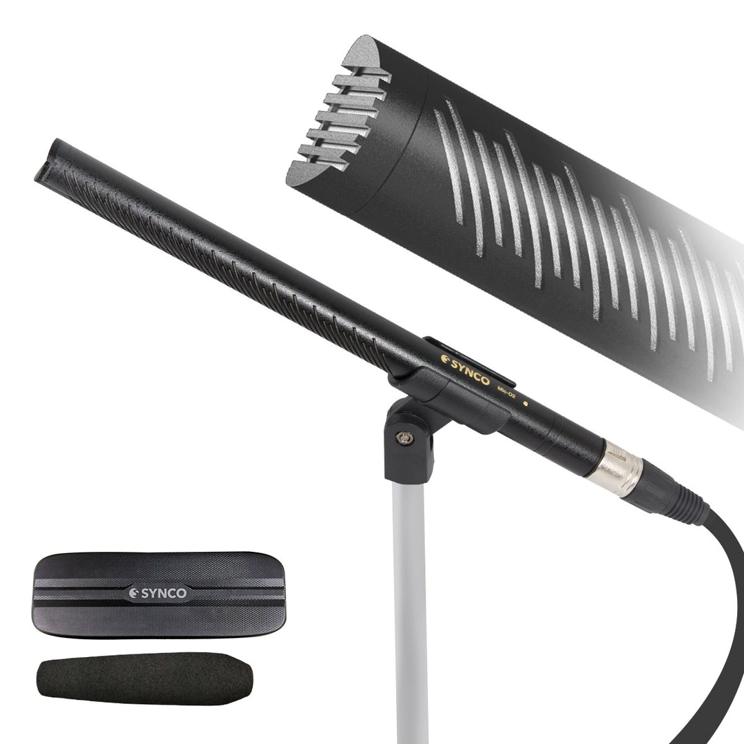Synco D2 Broadcast shotgun Mikrotonit tilaa 48 Volt Phantom power