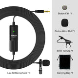 Synco lavalier mikrofon til kamera og mobiltelefon