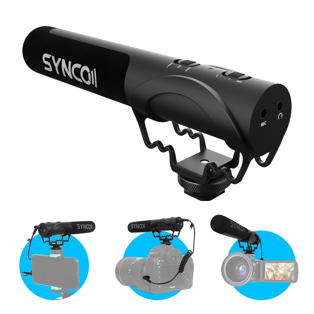 Synco kompakti mikrofoni DSLR-kameraan