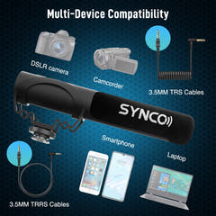 Synco kompakti mikrofoni DSLR-kameraan