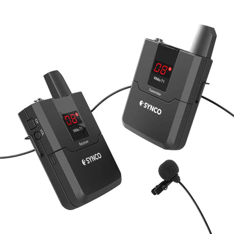 Synco langaton mikrofoni SET DSLR UHF frekv 572 - 586 MHz