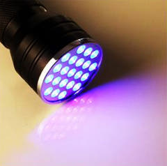 UV Taskulamppu 21 LED-diodilla