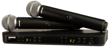 Shure BLX288 SM58 Langaton Mikrofonit (S8)