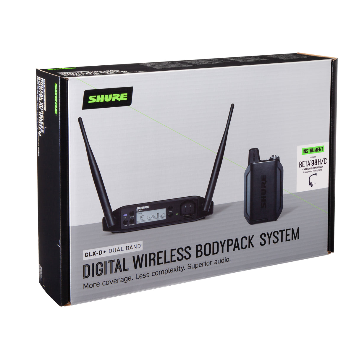 Shure GLXD14+ langaton instrumenttisarja (BETA98)