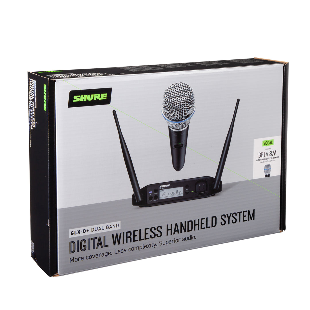 Shure GLXD24+ BETA87A Langaton Mikrofon Järjestelmä