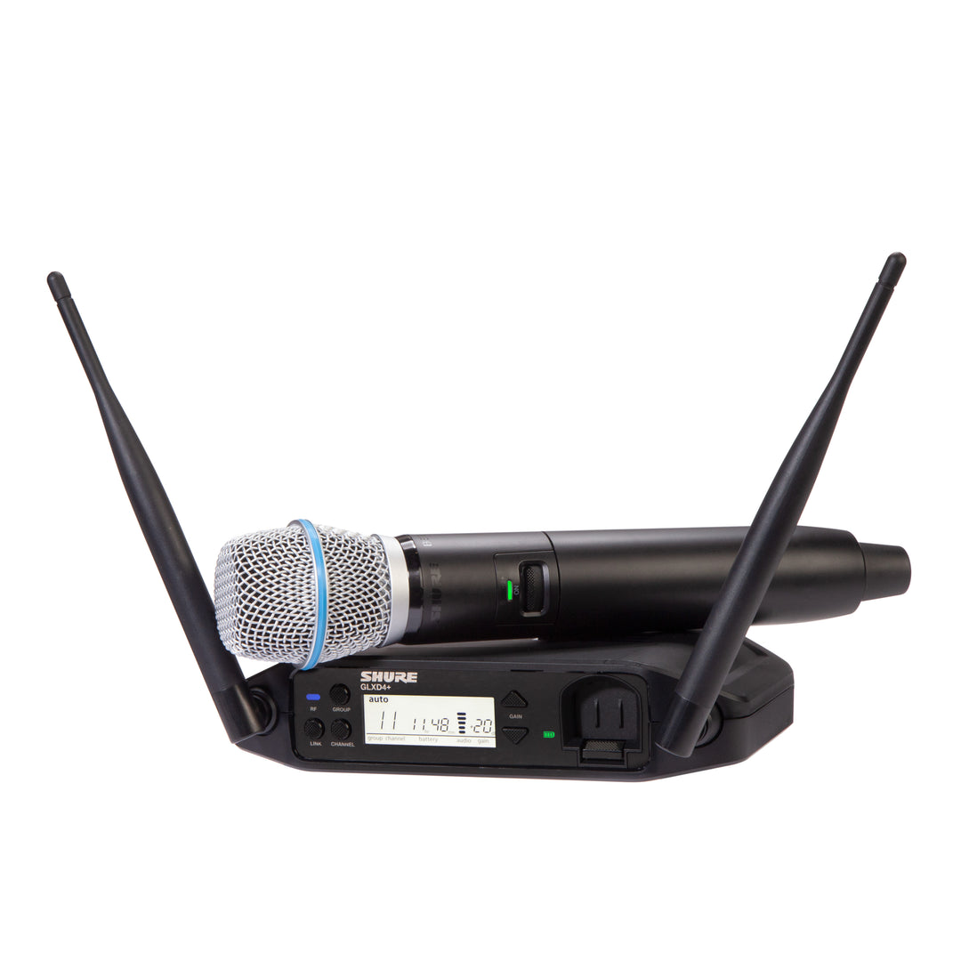 Shure GLXD24+ BETA87A Langaton Mikrofon Järjestelmä