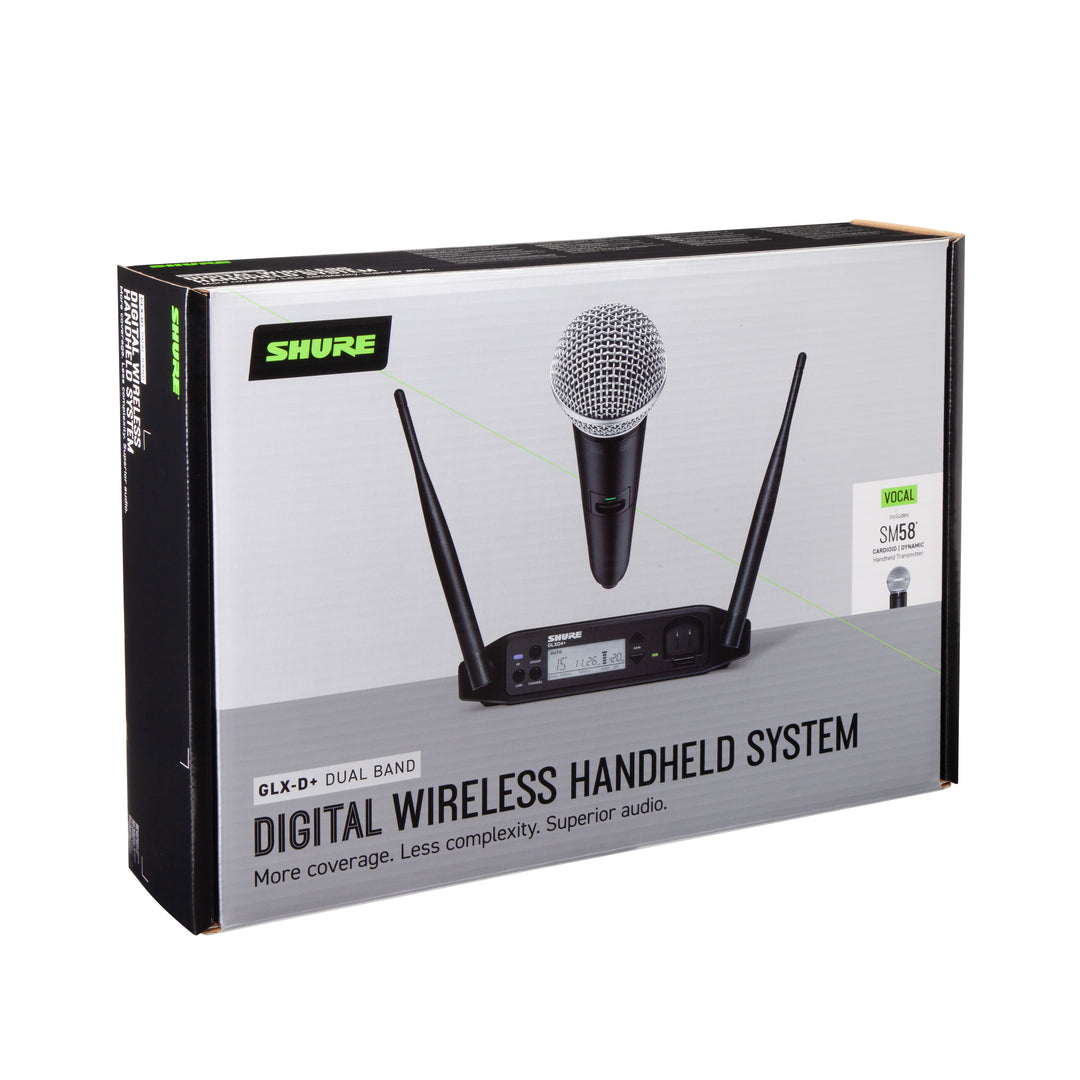 Shure GLXD24+ SM58 Langaton Mikrofoni Järjestelmä