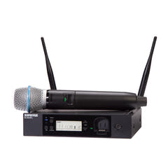 Shure GLXD24R+ BETA87A Langaton Mikrofon Räkki Järjestelmä