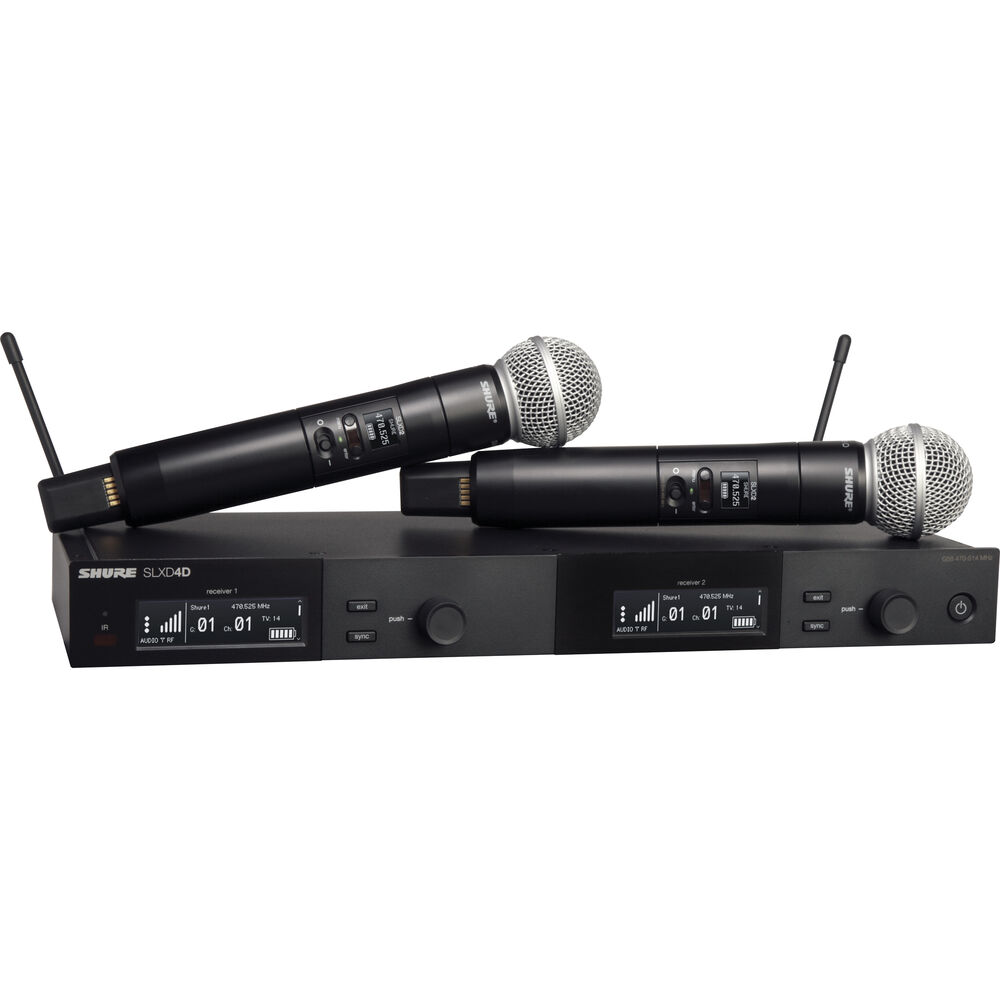 Shure SLXD24DE/SM58-J53 Langaton Mikrotonit Järjestelmä (562-606Mhz)