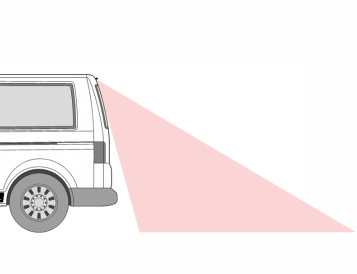 Peruutuskamera VW T5:lle takaluukulla (2003-2015)
