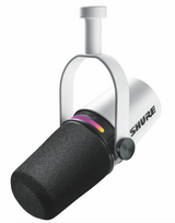 Shure MV7+ Podcast-mikrofoni (valkoinen)