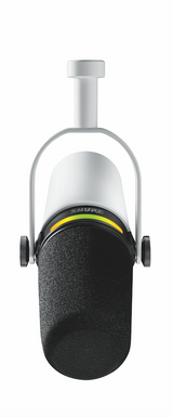 Shure MV7+ Podcast-mikrofoni (valkoinen)