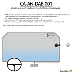 Pioneer DAB+ Tuulilasiantenni CA-AN-DAB.001