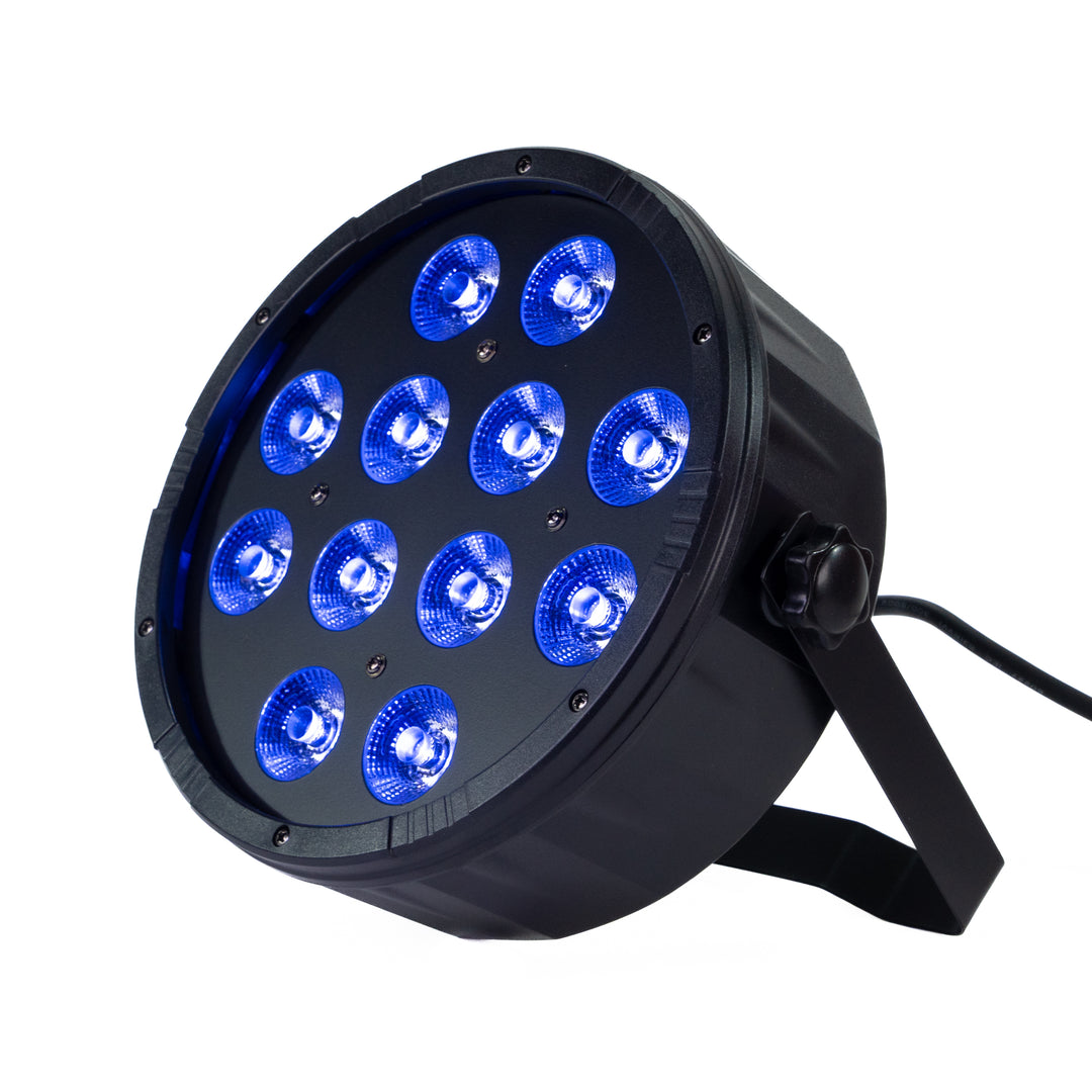 Marconi Polaris 12x12W RGBW Parlamppu 8 kpl Paketti laukulla