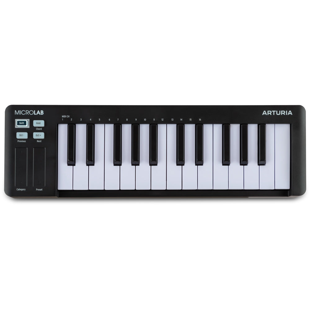 Arturia MicroLab mk3 MIDI-Kosketinsoittimet (Musta)