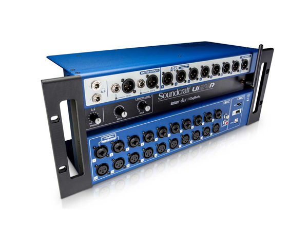 Soundcraft Ui24R Kauko-ohjattava digitaalinen mikseri ja moniraitanauhuri